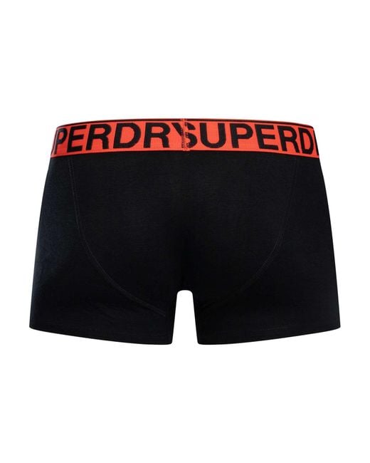 Superdry Black 3 Pack Trunks for men