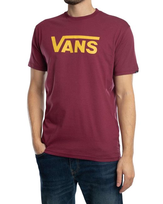 Vans Purple Classic Logo Graphic T-shirt for men