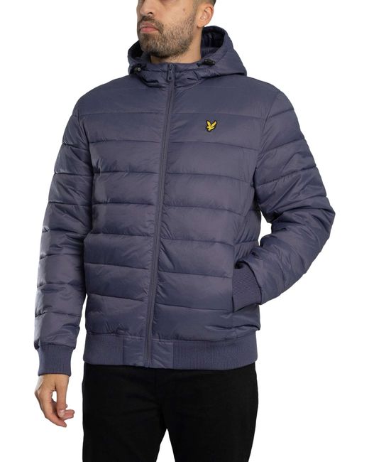 Lyle & Scott Blue Wadded Jacket for men