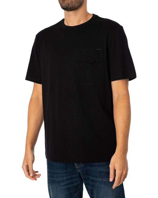 Antony Morato Black Seattle Chest Pocket T-shirt for men
