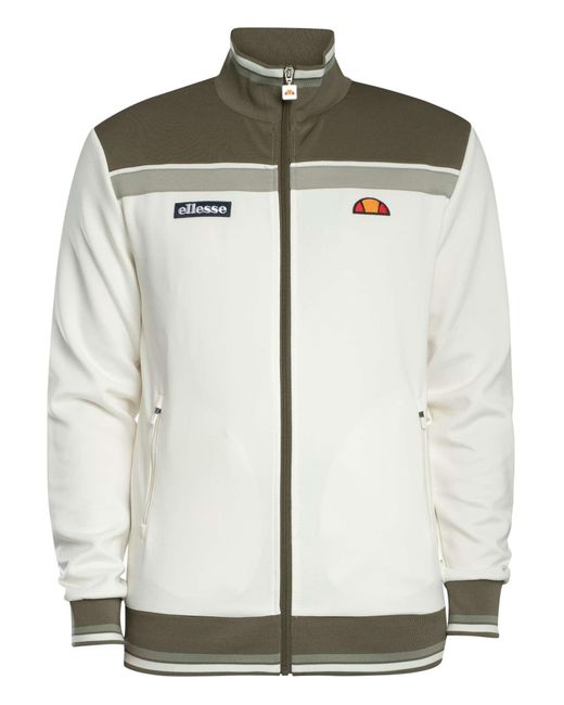 Ellesse White Vignola Track Jacket for men