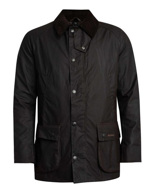 Barbour Black Ashby Wax Jacket for men
