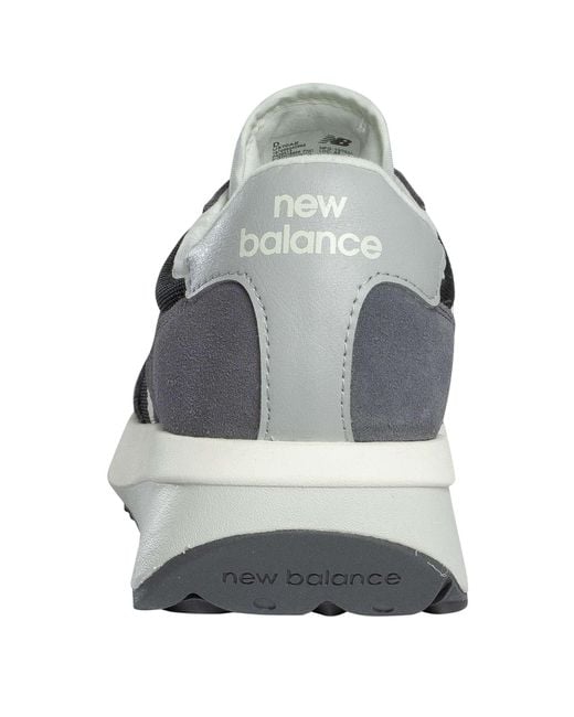 New Balance White 370 Suede Trainers for men