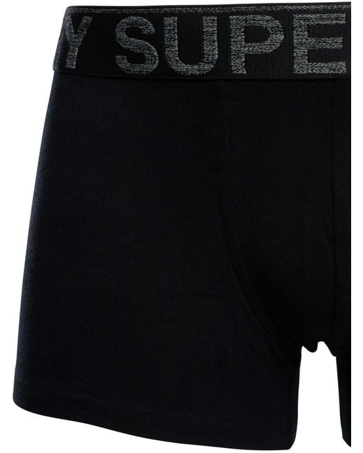 Superdry Black 3 Pack Trunks for men