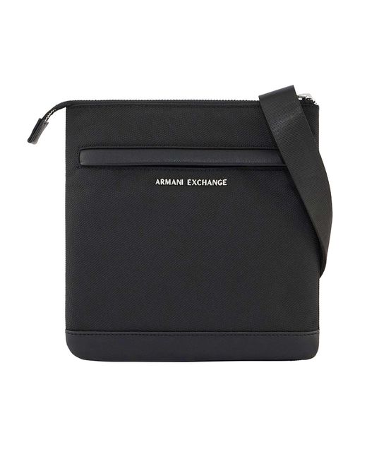 ARMANI EXCHANGE Black Singapore Crossbody Bag for men