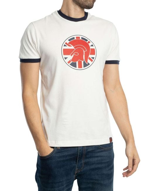 Trojan White Flag Logo T-shirt for men