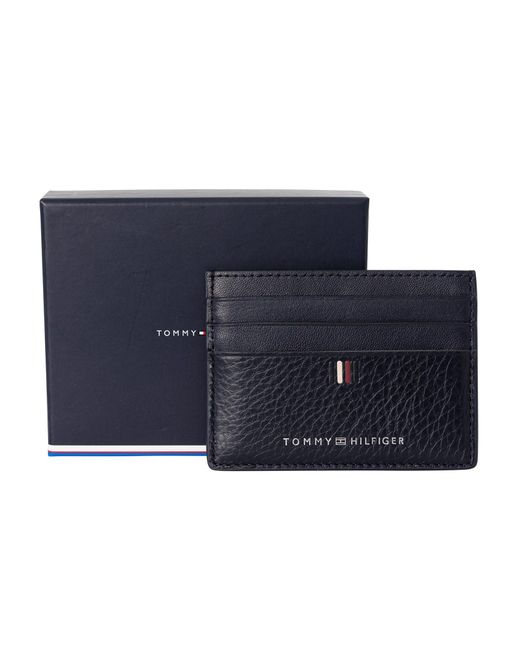 Tommy Hilfiger Blue Central Card Leather Wallet for men
