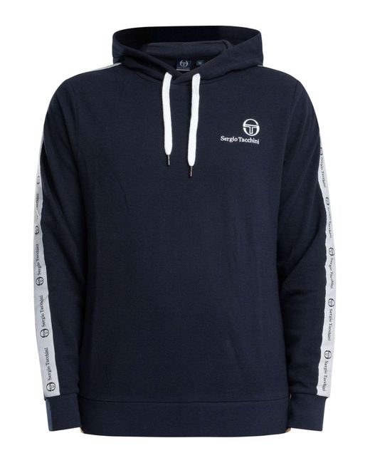Sergio Tacchini Blue Devok Pullover Hoodie for men