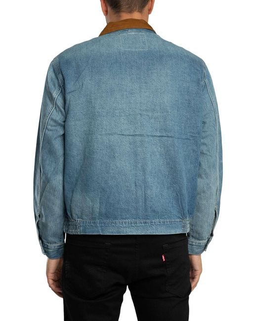 Levi's Blue Castro Full Zip Jacket for men