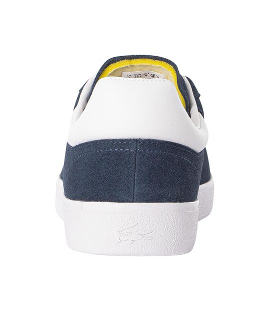 Lacoste Blue Baseshot 223 1 Sma Suede Trainers for men