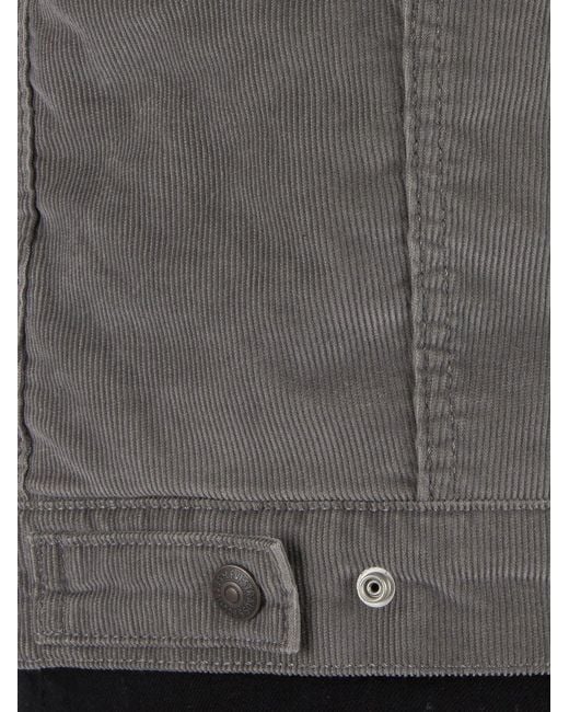 Levi s Pewter Cord Type 3 Sherpa Trucker Jacket in Grey for Men Lyst UK