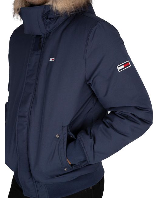 Tommy Hilfiger Tech Bomber Jacket in Blue for Men | Lyst Canada