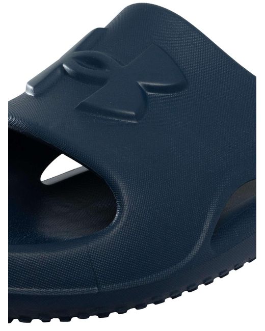Under Armour Blue Locker Sliders for men