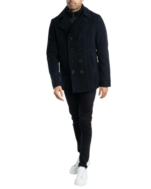 Schott Nyc Cyclone 2 Peacoat in Blue for Men Lyst