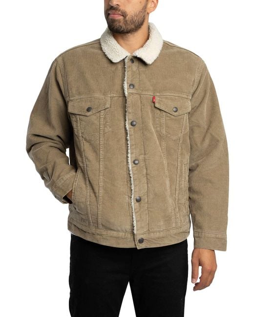 Levi's Natural Relaxed Fit Sherpa Trucker Jacket for men