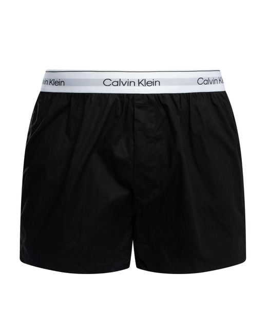 Calvin Klein Black 3 Pack Icon Slim Boxers for men