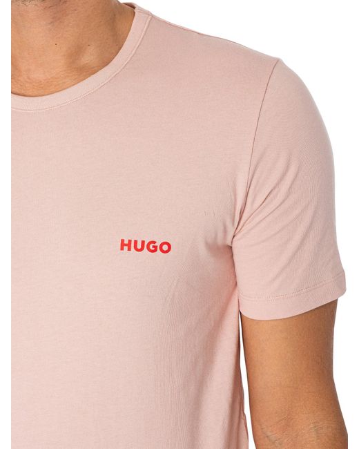 HUGO Blue 3 Pack Lounge Crew T-shirts for men