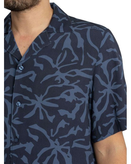 Boss Blue Rayer Shirt for men