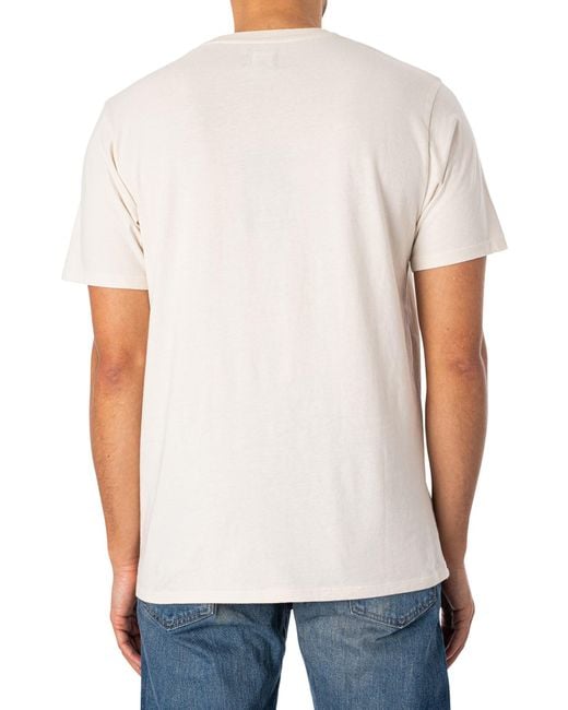 Edwin White Kamifuji Chest T-shirt for men