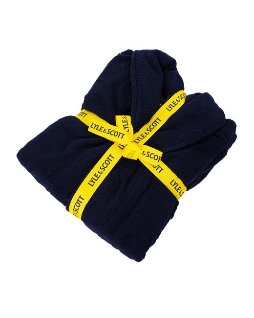 Lyle & Scott Blue Lucas Dressing Gown for men