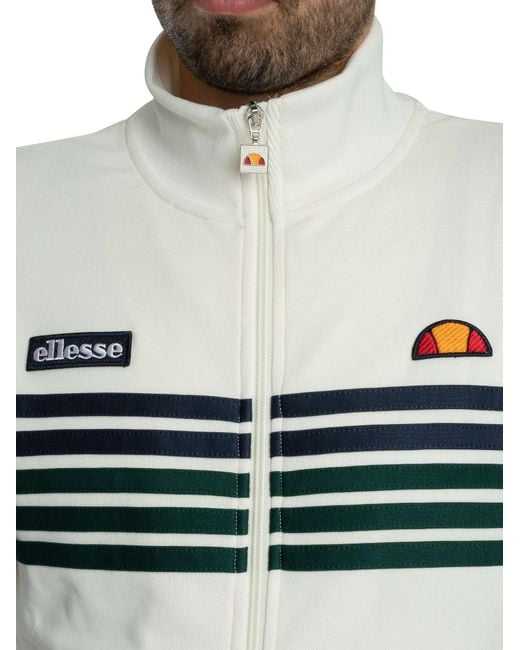 Ellesse White Vicenza Track Jacket for men