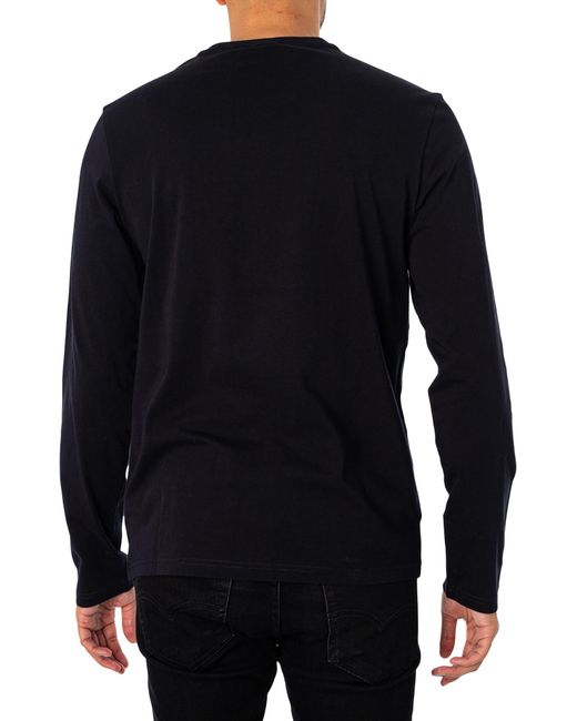 Napapijri Blue Salis Logo Longsleeved T-shirt for men