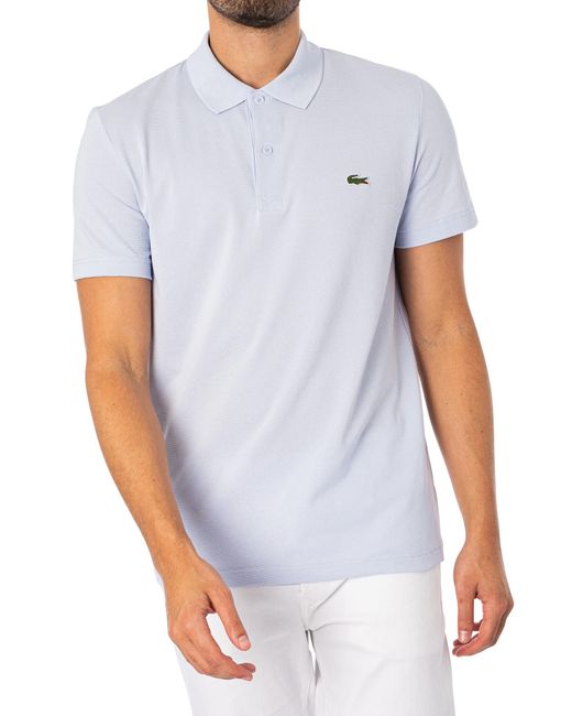Lacoste White Classic Logo Polo Shirt for men