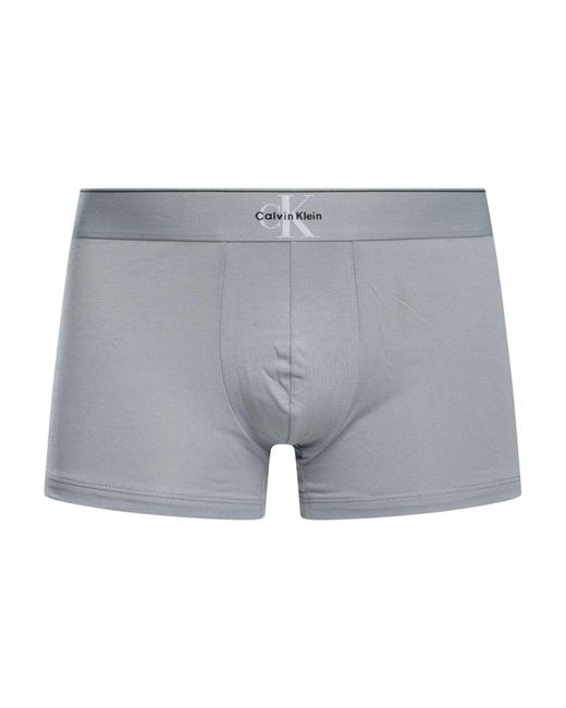 Calvin Klein Black 3 Pack Graphic Monogram Trunks for men