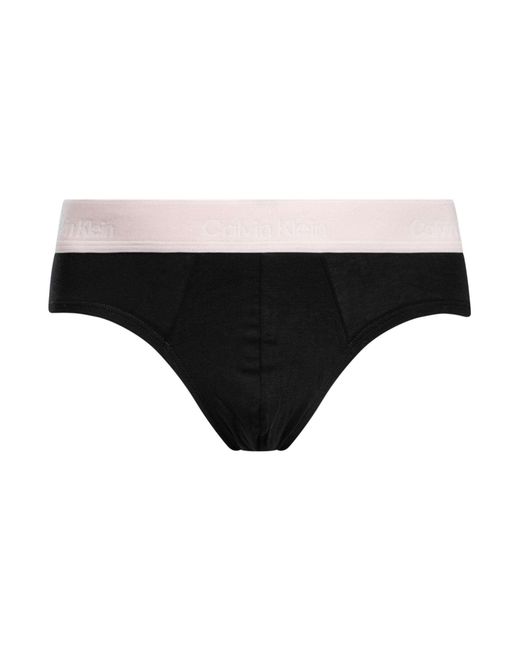Calvin Klein Black 3 Pack Hip Briefs for men
