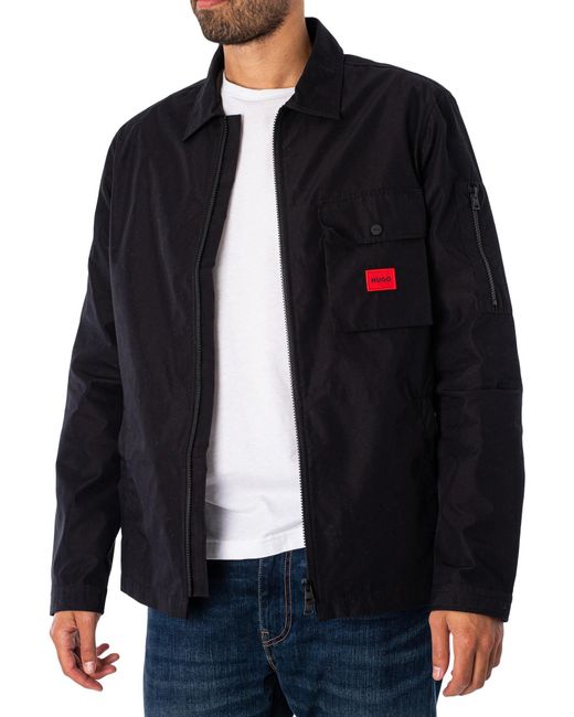 HUGO Black Emmond Overshirt for men