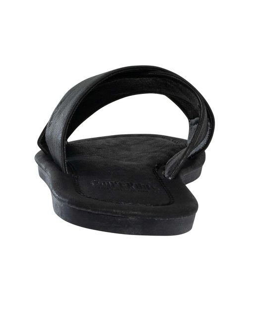 Superdry Black Vintage Cross Strap Sliders for men