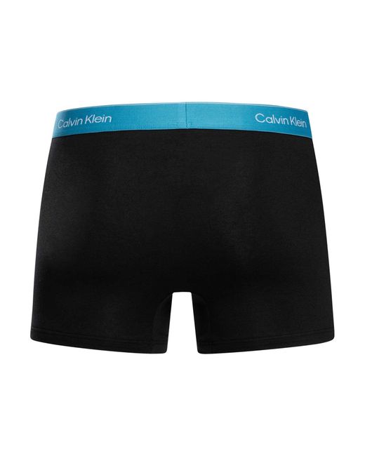 Calvin Klein Black 3 Pack Icon Relaxed Fit Trunks for men