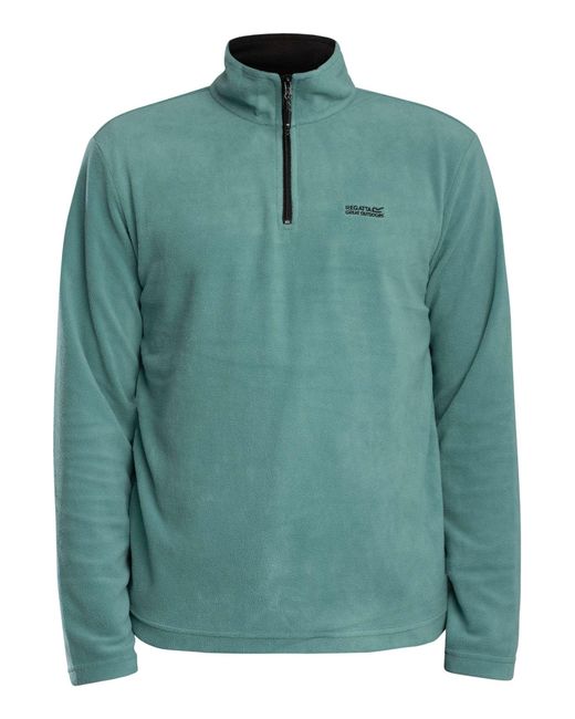 Regatta Green Thompson Fleece Zip Sweatshirt for men