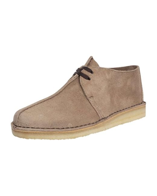 Clarks Natural Desert Trek Suede Shoes for men