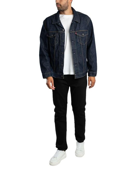 Levi's Blue Relaxed Fit Trucker Jacket for men