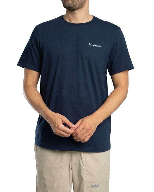 Columbia Blue Csc Logo Back T-shirt for men