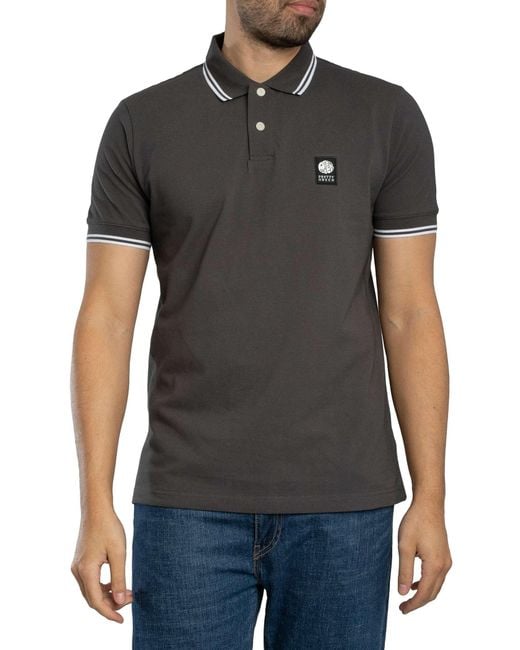 Pretty Green Black Rayner Polo Shirt for men