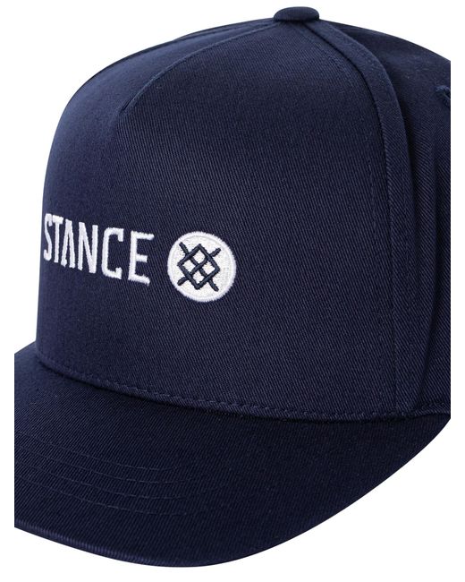 Stance Blue Icon Snapback Cap for men