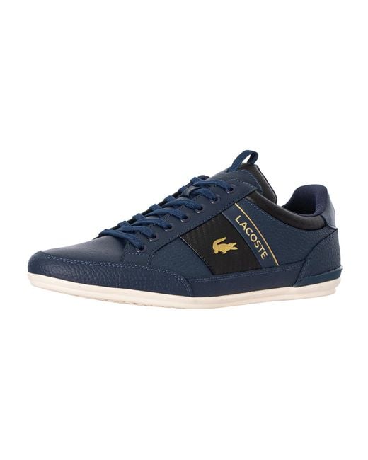 Lacoste Blue Chaymon 0120 1 Cma Leather Trainers for men