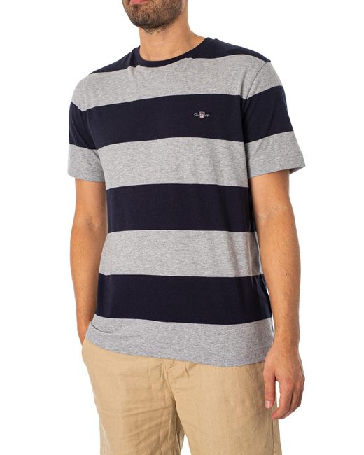 Gant Blue Bar Stripe T-shirt for men