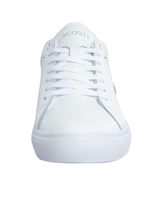 Lacoste White Powercourt 125 2 Sma Leather Trainers for men