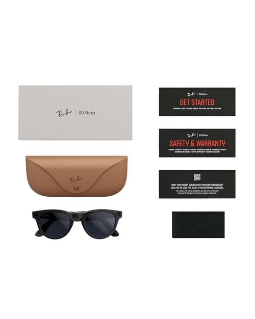 Ray-Ban Black Headliner Meta Gen 2 Sunglasses for men