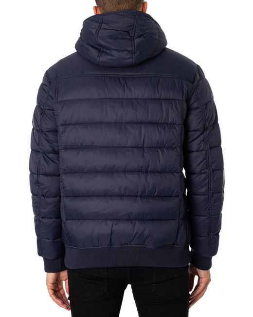 Lyle & Scott Blue Wadded Jacket for men