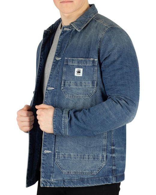 G-Star RAW Blake Padded Jacket in Blue for Men | Lyst Canada
