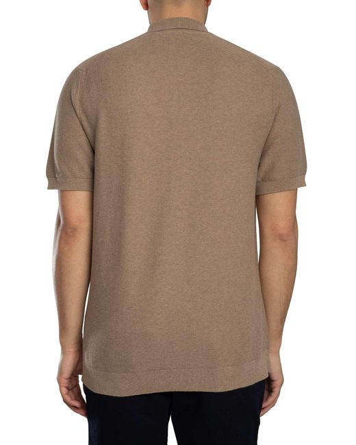Lacoste Brown Classic Fit Knitted Polo Shirt for men