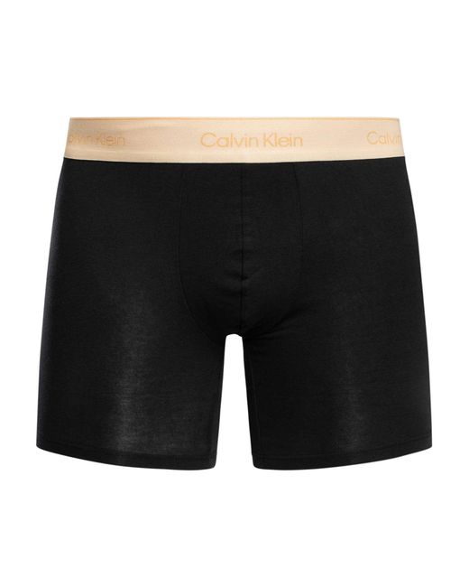 Calvin Klein Black 5 Pack Icon Boxer Briefs for men