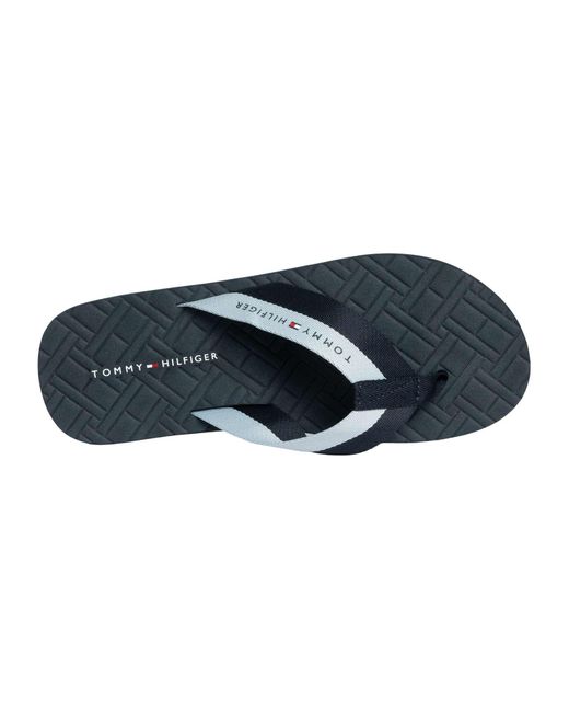 Tommy Hilfiger Blue Webbing Beach Flip Flops for men
