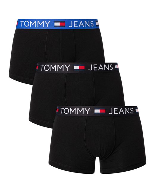 Tommy Hilfiger Black 3 Pack Trunks for men