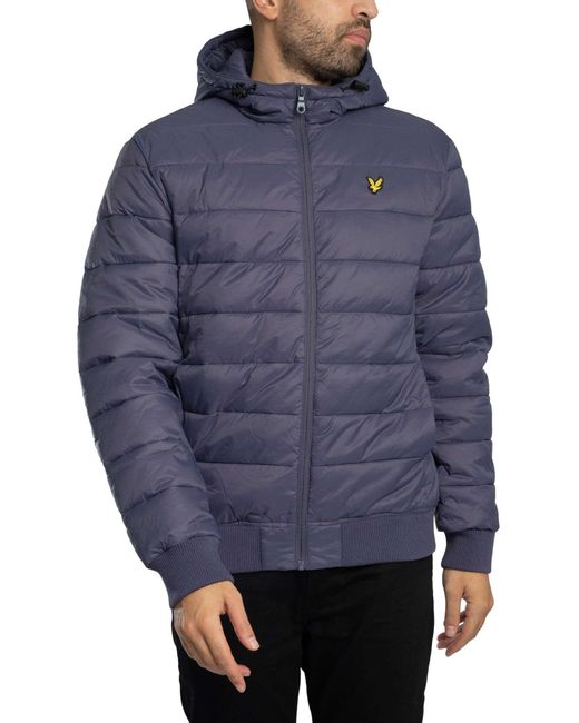 Lyle & Scott Blue Wadded Jacket for men