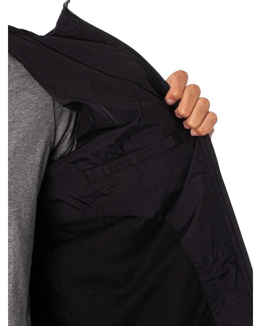 Lyle & Scott Black Zip Through Hooded Jacket for men